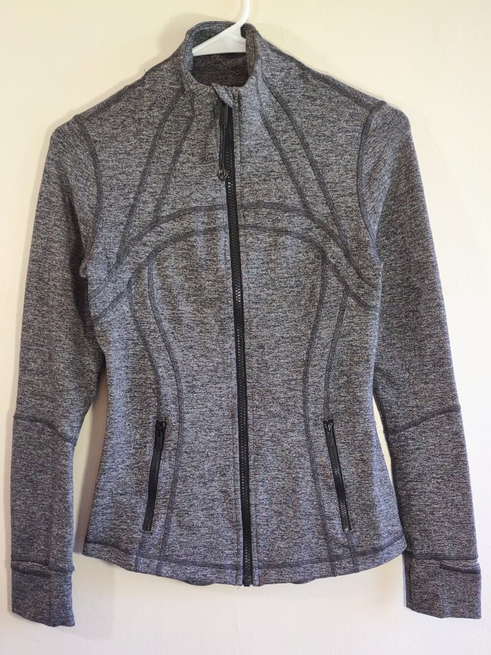 Lululemon Define Jacket Size 6 Full Zip Dark Grey/Heathered Black Athletic - Picture 3 of 12